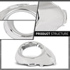 G-PLUS Left Fog Light Cover Trim Driving Lamp, Compatible with Ford Focus SE SEL Titanium Hatchback/Sedan 4-Door 2012-2014, Driver Side, CP9Z17E811C, FO1038117