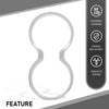 G-PLUS Chrome Cup Holder Trim Cover Frame Decorative Interior Accessories Compatible with Jeep Grand Cherokee 2011-2021