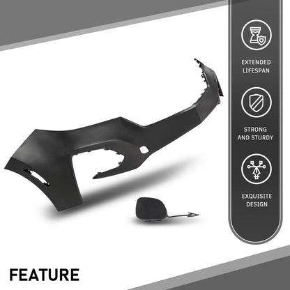 G-PLUS Front Bumper Cover, Compatible with Chevy Equinox 2022-2023 W/o Sensors, 84911082