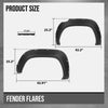 G-PLUS 4PCS Fender Flares Compatible with Toyota Tacoma 2016 2017 2018 2019 2020 2021 2022 (Not Fit Double Cab Trims) Wheel Arch Cover Trim, Smooth Pocket-Riveted