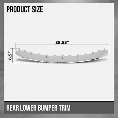 G-PLUS Rear Lower LH or RH Bumper Molding Trim Compatible with Benz CLA250 2014-2016 1178850023, MB1144139 Silver