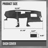 G-PLUS TPE Dash Cover Dashboard, Compatible with LX IS250/IS350 C 2010-2013 LX IS250/IS350 Base 2006-2013 Black