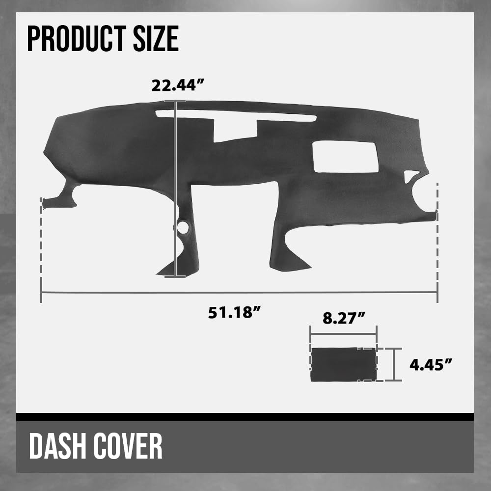 G-PLUS TPE Dash Cover Dashboard, Compatible with LX IS250/IS350 C 2010-2013 LX IS250/IS350 Base 2006-2013 Black