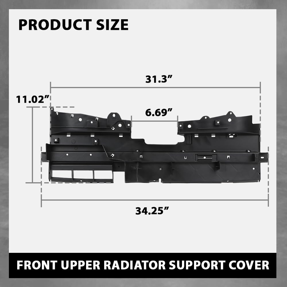 G-PLUS Radiator Support Cover Front Upper Compatible with Jeep Cherokee 2014-2018 CH1224105