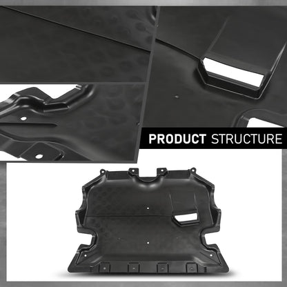 G-PLUS Engine Splash Shield Front or Rear Compatible with 2017-2021 Benz C300 4Matic Rear, Convertible/Coupe, All Wheel Drive 2055240200