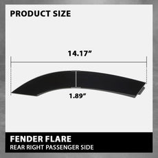 G-PLUS Wheel Arch Trim for Land Rover Defender 2020-2023 Gloss Black Side View