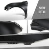 G-PLUS Front Fender Left Driver Side Compatible with Cadillac XTS 2013-2017, Fit XTS Vsport Platinum 2014-2017 Fit XTS Vsport Premium 2014-2016 23149537, GM1240379 Black