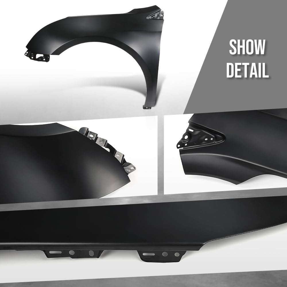 G-PLUS Front Fender Left Driver Side Compatible with Cadillac XTS 2013-2017, Fit XTS Vsport Platinum 2014-2017 Fit XTS Vsport Premium 2014-2016 23149537, GM1240379 Black