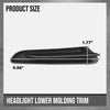 G-PLUS Driver & Passenger Side Headlight Lower Molding Bumper Trim Compatible with Buick Encore Sport Touring 2016, Fit Buick Encore 2013 2014 2015 2016 95235063, 95235062, GM1047107, GM1046107 Black