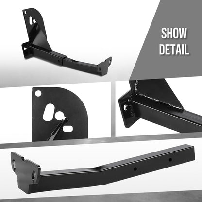 G-PLUS Front Camper Tie Downs Bar Compatible with Ford F250 F350 F450 Super Duty 2011-2016 8 Feet Bed Length Black
