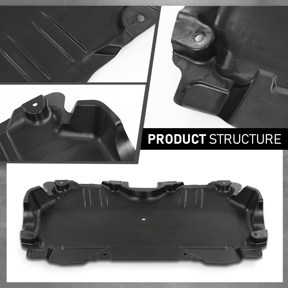 G-PLUS Engine Splash Shield Rear Lower Compatible with Benz C300 2015-2022,Fit Benz C63 AMG 2015-2021 2055240230, MB1228186