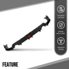 G-PLUS Rear Bumper Lip Diffuser LED Light Compatible with Honda Civic 2016 2017 2018 2019 2020 2021 Gloss Black