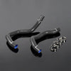 G-PLUS Coolant Silicone Radiator Hose Kit Clamps Compatible With Nissan 240SX KA24DE 1991 1992 1993 1994 Black