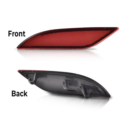 G-PLUS Rear Bumper Reflector Set Left Driver Side Compatible with Chevy 2016-2019 Malibu Hybrid 2016-2021 Malibu L 2016-2022 Malibu LS/LT 23174490 GM1185113 23174489 GM1184113