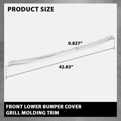 G-PLUS Front Lower Bumper Grille Molding Trim, Compatible with Lincoln MKZ 2017-2020, HP5Z-8419-AB, HP5Z8419AB, FO1044118