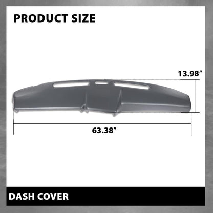 G-PLUS Dash Cover Compatible with Ford F100 F150 F250 F350 Bronco 1980-1986 12108LGR Light Gray