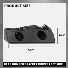 G-PLUS Rear Left Bumper Bracket for Chevy Malibu 2016-2023 Side View