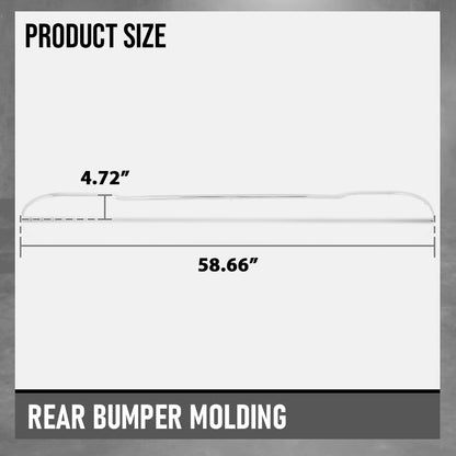 G-PLUS Rear Bumper Molding Compatible with Benz W213 E300 E350 2016-2020 A2138850321, 2138850321 Silver