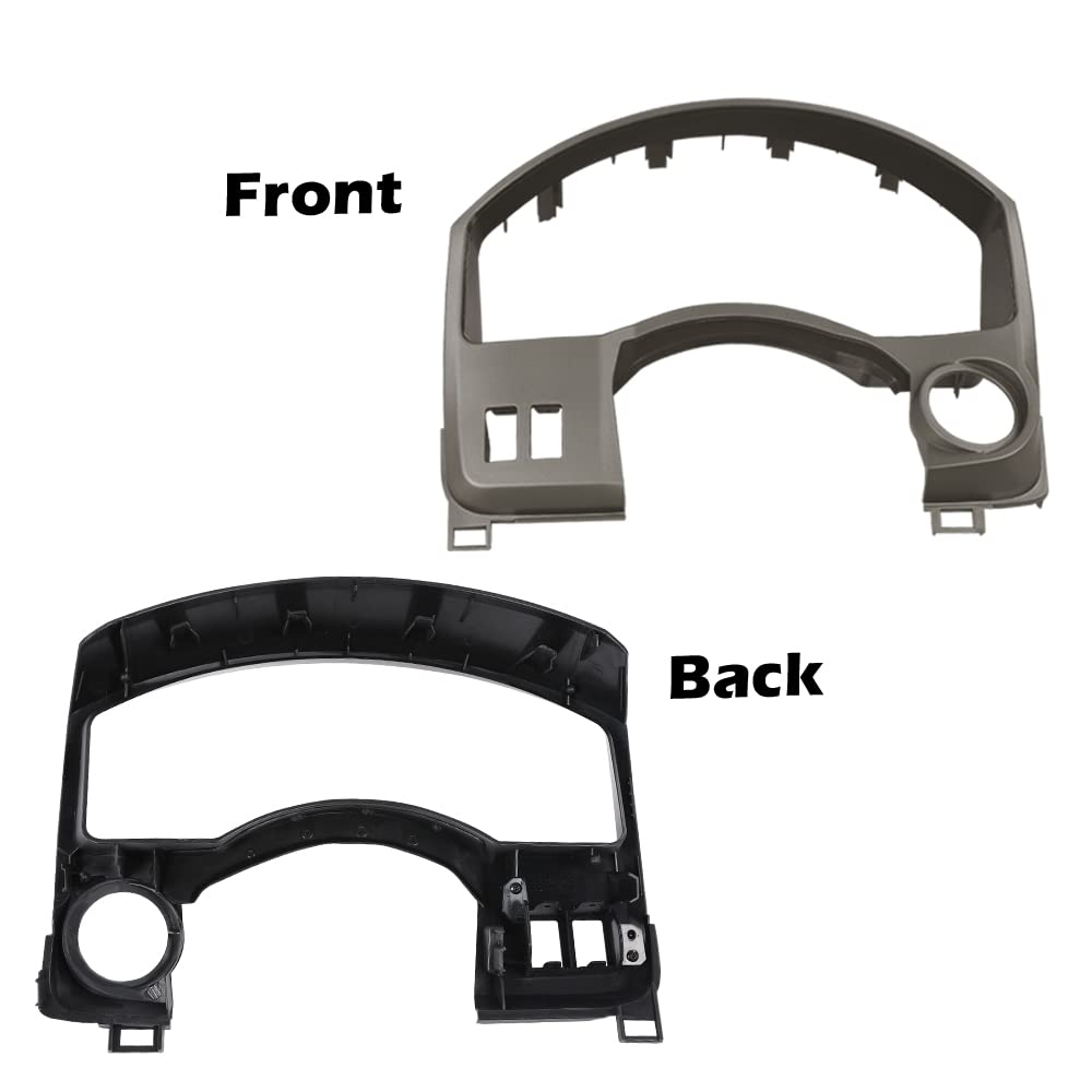 G-PLUS Dash Panel Gauge Cover Bezel Trim Gray Compatible with Nissan Titan/Armada 2004-2006 68240-7S000, 682407S000