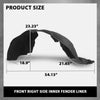 G-PLUS Fender Liner Inner Front Right Compatible with Cadillac XT5 2017-2023 GM1249276 23395492, 84088100, 84182806 Black