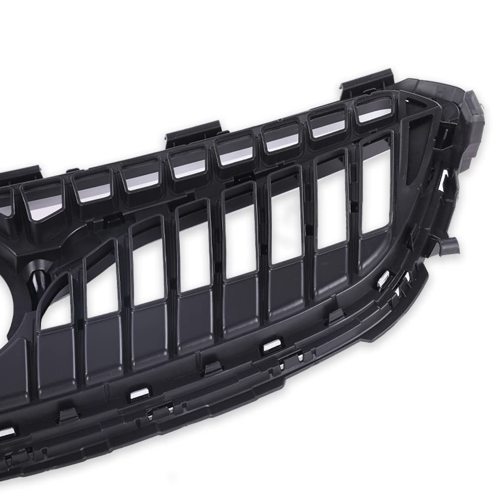 G-PLUS Front Bumper Grille Upper Black/Chrome Compatible with 2018-2020 Buick Regal TourX 39119344