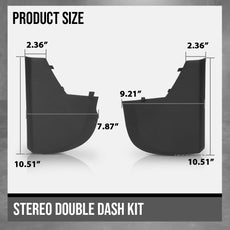 G-PLUS Center Console Extension Panel 2PCS for Dodge Ram 1500 2500 3500 2009-2012 Side View