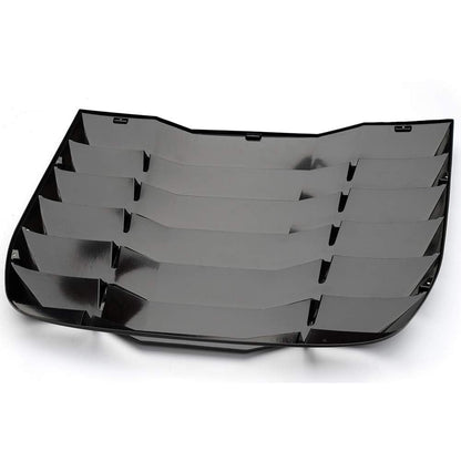 Windshield Louver Covers Matte Black Compatible with Nissan 370Z 3.7L 2009-2019 Rear Window Louvers Cover Sun Shade ABS