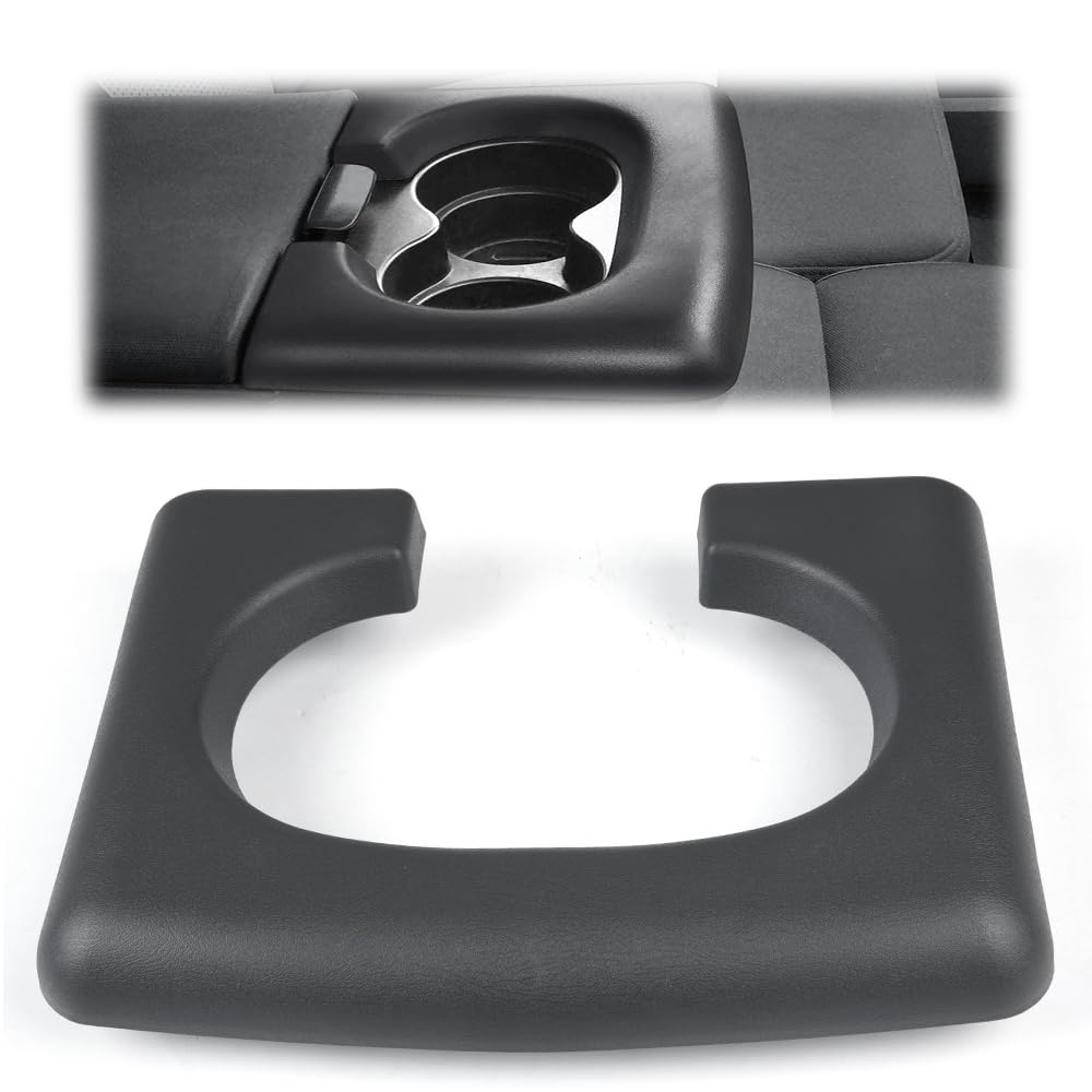 G-PLUS Center Console Cup Holder Pad Replacement Compatible with Ford F150 2004 2005 2006 2007 2008 2009 2010 2011 2012 2013 2014 (Dark Grey)