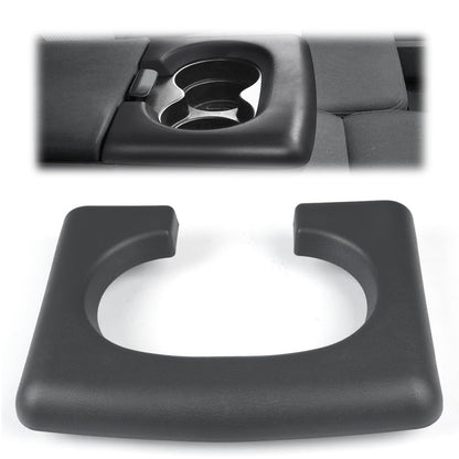 G-PLUS Center Console Cup Holder Pad Replacement Compatible with Ford F150 2004 2005 2006 2007 2008 2009 2010 2011 2012 2013 2014 (Dark Grey)