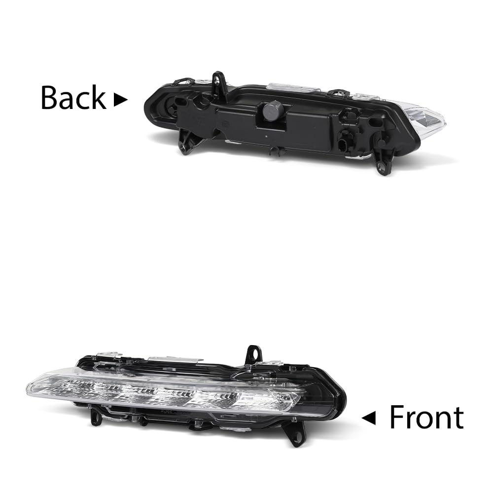 G-PLUS LED Left Fog Light DRL Daytime Running Lamps, Compatible with W204 X204 W216 W218 W221 W251 2008-2014, LH Driver Side, 2218201756, A2218201756