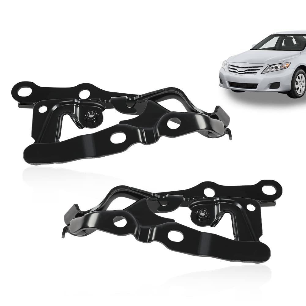 G-PLUS Hood Hinges Right & Left Pair Set Compatible with Ty Camry 2007 2008 2009 2010 2011 TO1236151 & TO1236152 5341006090/5342006060