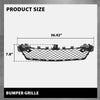 G-PLUS Front Bumper Grille With Parktronic Holes Center Compatible with Benz C250 C350 2012-2015, Fit For Models Without AMG Styling Package 2048851324
