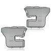G-PLUS Headlights Headlamps Cover Left+Right Smoke Compatible with 2015-2017 Ford F150 FO2502335, FO2503335, FO2502344