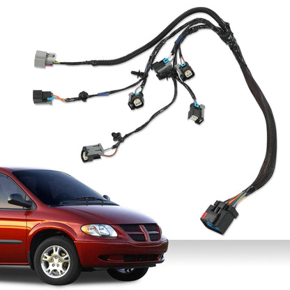 G-PLUS Fuel Injector Wiring Harness Compatible with Chrysler Town & Country/Voyager 2001-2003, Fit Dodge Caravan V6 3.3L/Grand Caravan V6 3.3L 3.8L 2001-2003 4868408AC, 4868408AD