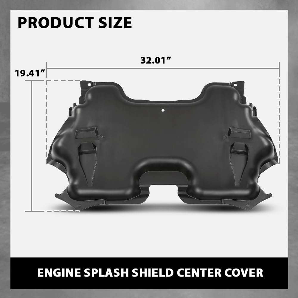 G-PLUS Engine Splash Shield Center Cover Compatible with Benz E320 Bluetec Sedan 4-Door 2007-2009,Fit Benz E350 4Matic Sedan/Wagon 4-Door 2006-2009,2115242430, 211-524-24-30