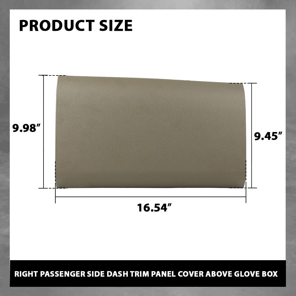 G-PLUS Dash Bezel Panel Cover Passenger Side Upper Glove Box Compatible with Ford F150 2004 2005 2006 2007 2008 Beige