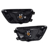 G-PLUS One Pair Clear Lens Driving Fog Light Lamps w/Chrome Trim Bezel Compatible With Chevy Colorado 2015-2019 Left and Right Sides