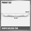 G-PLUS Front Bumper Body Molding Trim Compatible with Benz W207 E-Class E350 E400 E550 2014-2017 Fit Benz E400 2015 A2078850774, A2078850874 Silver 3Pcs