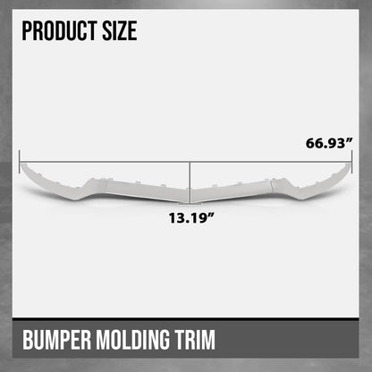 G-PLUS Front Bumper Body Molding Trim Compatible with Benz W207 E-Class E350 E400 E550 2014-2017 Fit Benz E400 2015 A2078850774, A2078850874 Silver 3Pcs