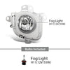 G-PLUS Pair Fog Lights Front Bumper Lamps with Bulbs+Wiring Compatible with Toyota Prius 2010 2011 SC2592100, TO2592123, SC2593100, TO2593123 White