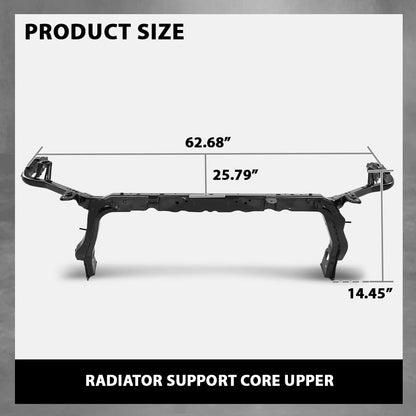 G-PLUS Radiator Support Core Upper Compatible with Cadillac XT5 Sport 2020, Fit Cadillac XT5 (submodel: Base, Platinum,Luxury, Premium Luxury) 2017-2020 84569874, GM1225345 Black