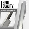 G-PLUS Outer Rocker Panels Compatible with 2009-2014 Ford F150 4 Door Crew Cab silvery