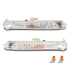 G-PLUS Front Bumper LH+RH Side Turn Signal Compatible with Porsche Cayenne 2008 2009 2010 95563118502, 95563118602 White
