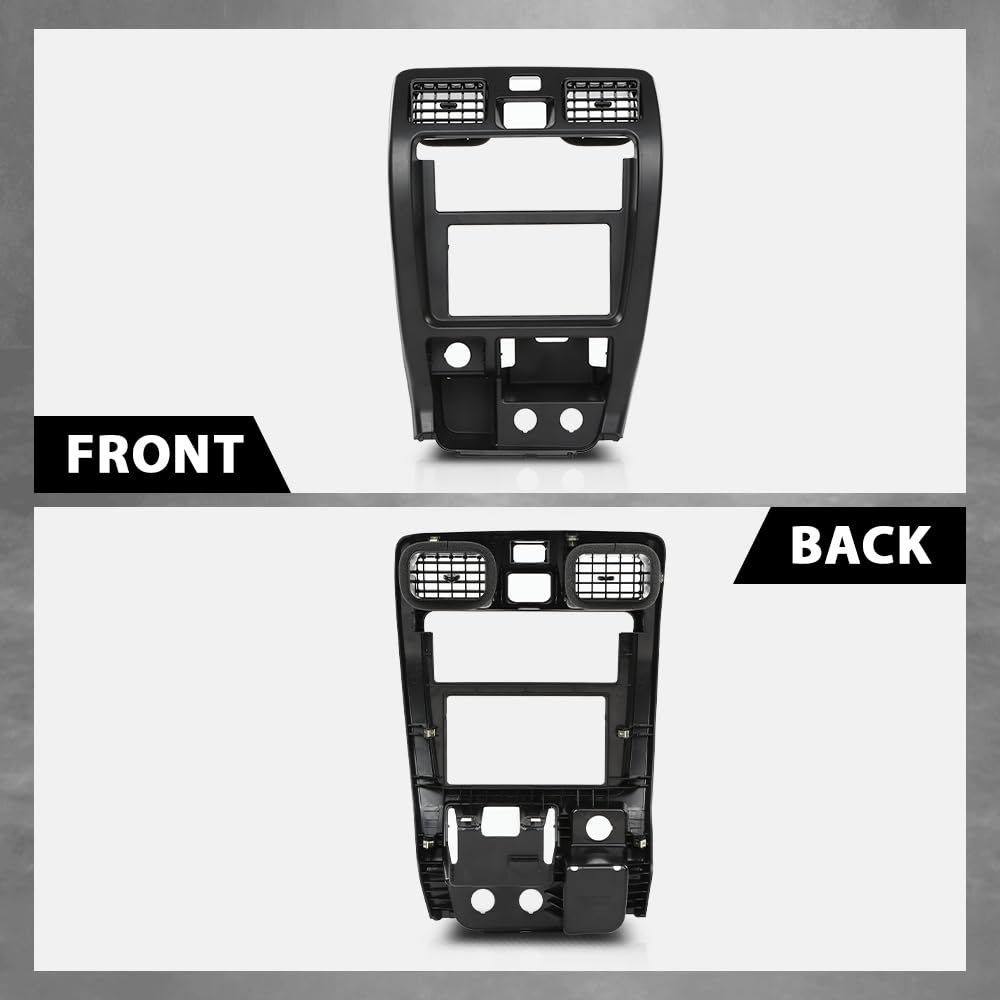 G-PLUS Center Dash Radio Climate Control Bezel Compatible with Toyota 4Runner 1999 2000 2001 2002 Black Dashboard Panel Cover Black