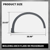 G-PLUS Right Front Fender Flare Wheel Opening Molding Arch Trim Compatible with Audi Q3 2019-2024 Passenger Side Wheel Flare AU8537188 83A853718AGRU