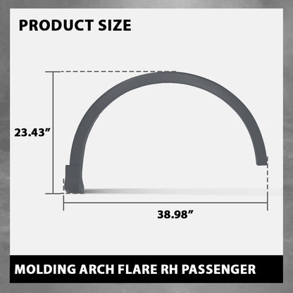 G-PLUS Right Front Fender Flare Wheel Opening Molding Arch Trim Compatible with Audi Q3 2019-2024 Passenger Side Wheel Flare AU8537188 83A853718AGRU