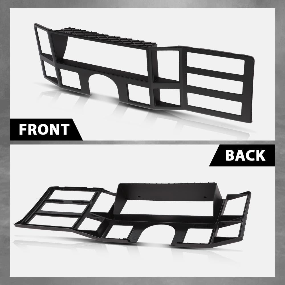 G-PLUS Dash Bezel Panel Surround Trim Compatible with Jeep Cherokee XJ 1984-1996 Black Dashboard