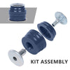 G-PLUS Body Mount Bushing Kit Compatible with Ford F250 F350 Super Duty 2WD and 4WD 2008-2016 Body Cab Mounts & Steel Sleeves & Hardware KF04060BK Blue
