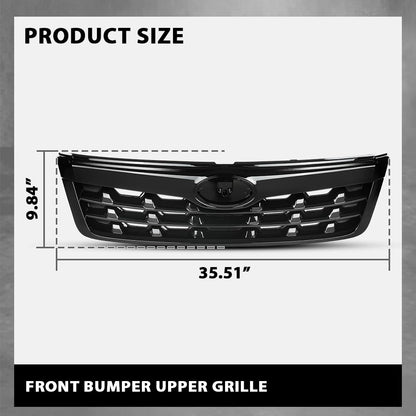 G-PLUS Front Bumper Upper Grill Grille Compatible with Subaru Forester 2009-2013 91121SC040, 91122SC050