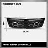 G-PLUS Front Upper Grille Grill Black w/Red Trim Compatible with Subaru Forester 2014-2018 91121SG060